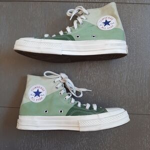 Converse Green and White Kaia Pack High Tops